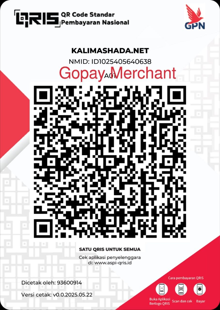 Kode QRIS merchant GoPay untuk donasi